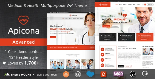 Apicona – Health &amp; Medical WordPress Theme