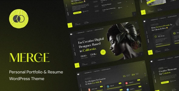 Merge – Personal Portfolio &amp; Resume WordPress Theme