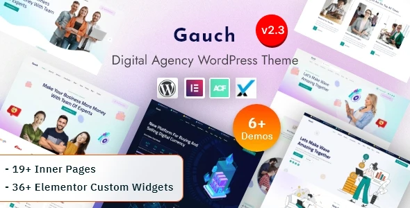 Gauch – IT Services &amp; Digital Business Agency Elementor WordPress Theme