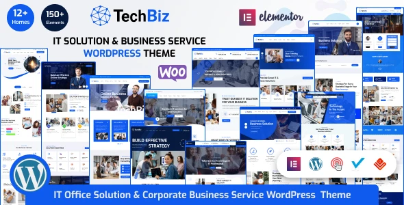 Techbiz – IT Solution &amp; Business Consulting Service WordPress Theme