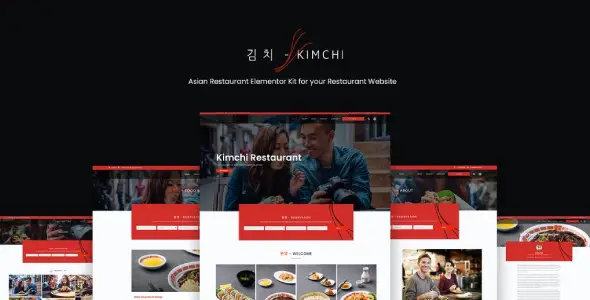 Kimchi – Asian Restaurant &amp; Cafe Elementor Template Kit