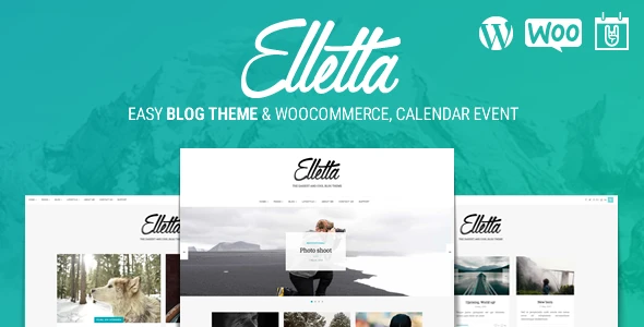 Elletta – Blog News, Calendar &amp; Shop Theme WordPress