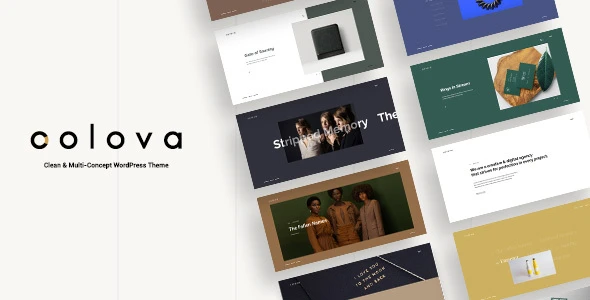 Colova – Clean &amp; Multi-Concept WordPress Theme
