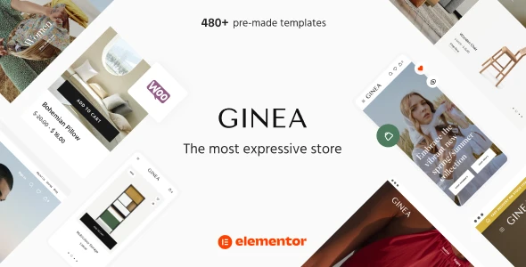 Ginea – Furniture &amp; Fashion WordPress &amp; WooCommerce Theme