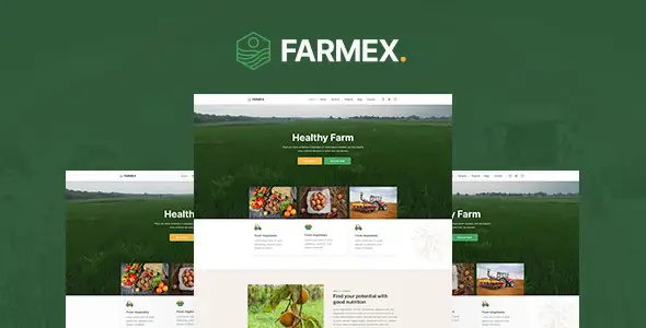 Farmex – Agriculture &amp; Farm Elementor Template Kit