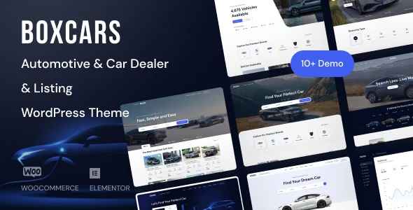 Boxcar – Automotive &amp; Car Dealer WordPress Theme