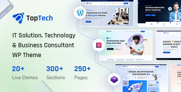 TopTech – SEO Marketing Agency &amp; Technology WordPress Theme