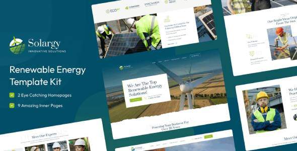 Solargy – Solar &amp; Alternative Energy Elementor Template Kit