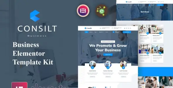 Consilt – Business &amp; Consulting Elementor Template Kit