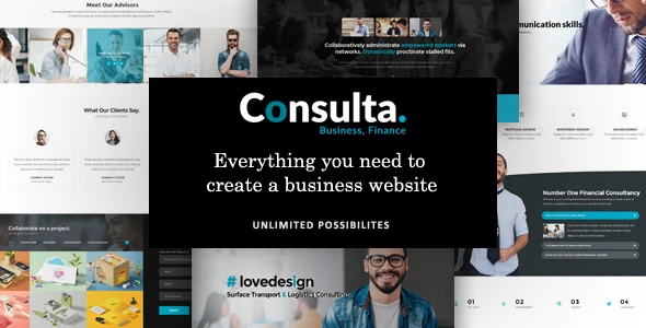Consulta – Professional Business &amp; Financial WordPress Theme