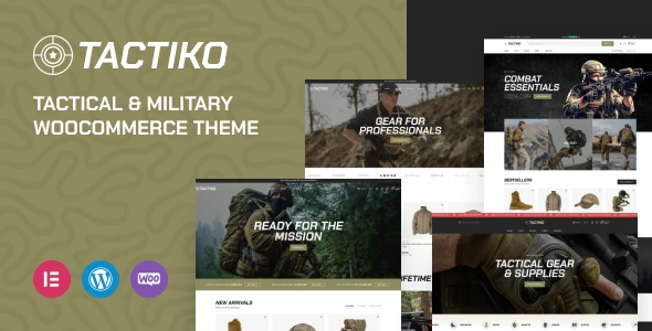 Tactiko – Tactical &amp; Military Shop WooCommerce Theme