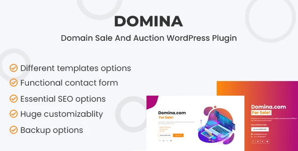 Domina – Domain For Sale &amp; Auction Plugin