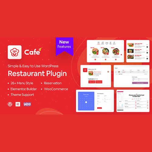 WP Cafe | Restaurant Reservation, Food Menu &amp; Food Ordering for WooCommerce