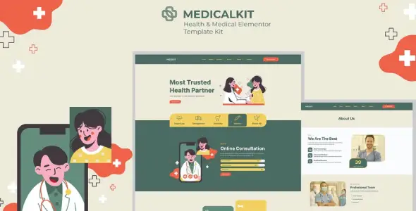Medicalkit – Health &amp; Clinical Care Elementor Template Kit