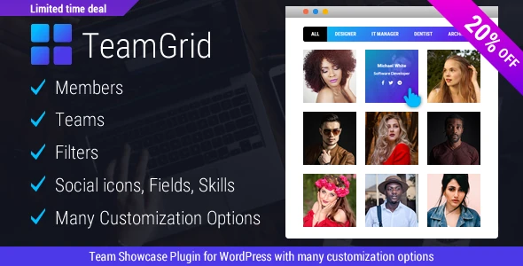 Team Grid – Team Member Showcase WordPress Plugin &amp; Team Editor