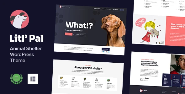 Litl’ Pal – Animal Shelter &amp; Charity WordPress Theme