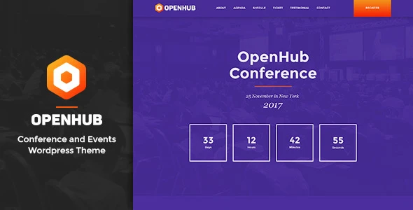 OpenHub – A Stylish Events &amp; Conference Theme