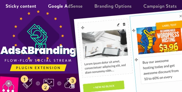 Advertisement &amp; Branding Custom Content for Flow-Flow