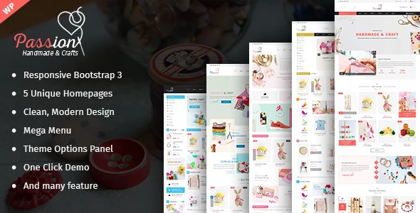 Passion – Handmade &amp; Craft WooCommerce WordPress Theme