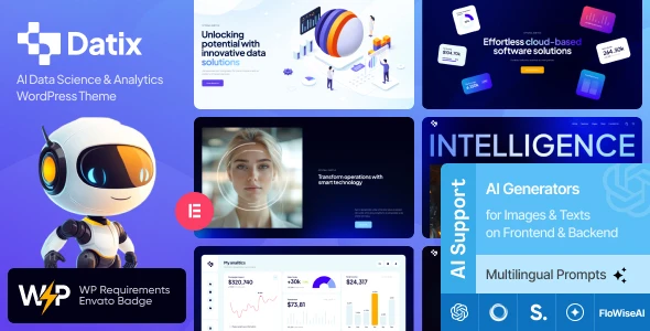 Datix – AI Data Science &amp; Analytics WordPress Theme