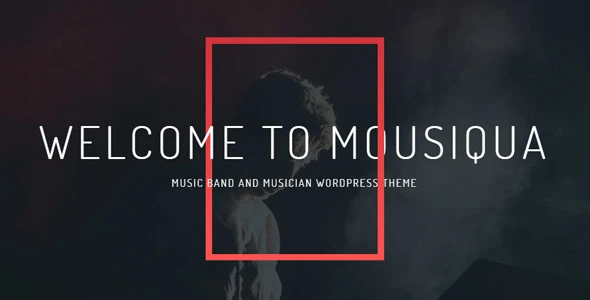 Mousiqua | Music Band &amp; Musician OnePage WordPress Theme
