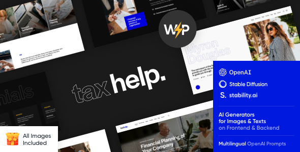 Tax Help - Finance &amp; Accounting Adviser Theme