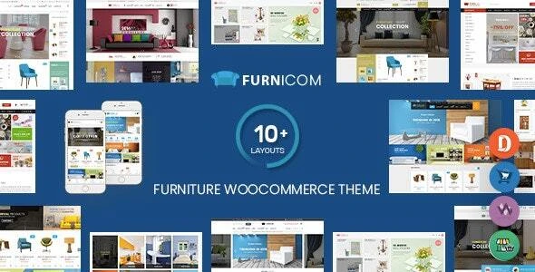 Furnicom – Furniture Store &amp; Interior Design WordPress WooCommerce Theme (10+ Homepages Ready)
