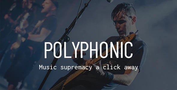 Polyphonic – Music Band, Artist &amp; Musician WordPress Theme