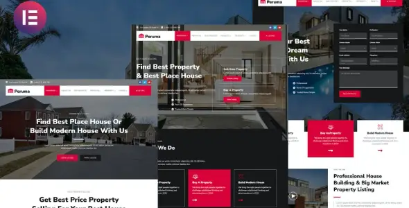 Peruma – Real Estate &amp; Property Listing Elementor Template Kit