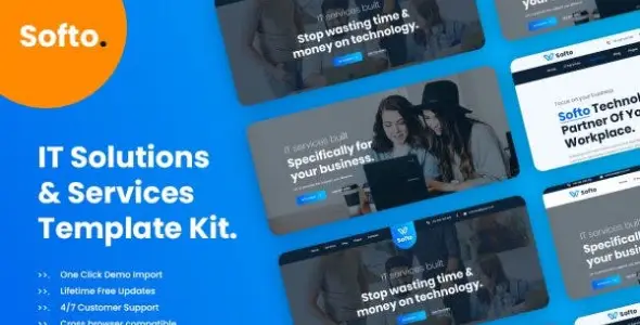 Softo IT Solutions &amp; Business Elementor Template Kit