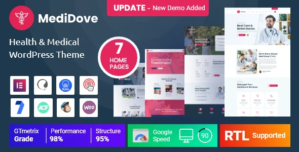 MediDove – Health &amp; Medical WordPress Theme