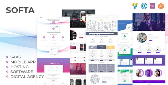 Softa – SaaS, Software &amp; WebApp WordPress Theme