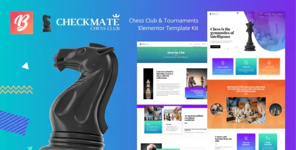 CheckMate – Chess Club &amp; Tournaments Elementor Template Kit