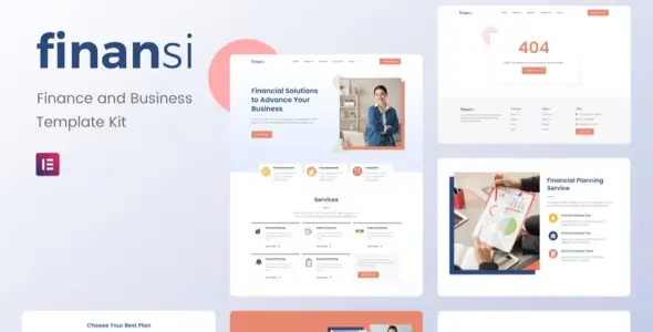 Finansi – Finance &amp; Business Elementor Template Kit
