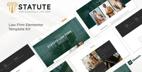 Statute – Law Firm &amp; Attorney Elementor Template Kit