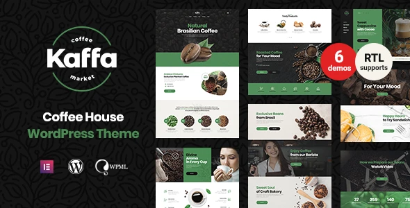 Kaffa – Cafe &amp; Coffee Shop WordPress Theme + RTL