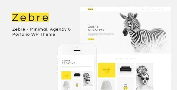 Zebre – Freelancer &amp; Agency Portfolio Minimal WP Theme
