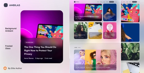 Ambilas – Ambient Blog &amp; Magazine WordPress Theme