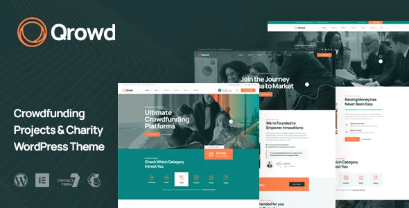 Qrowd – Crowdfunding Projects &amp; Charity WordPress Theme