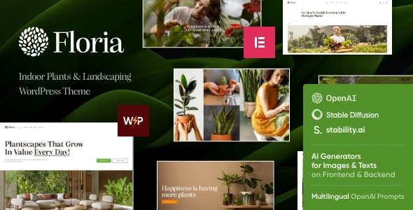 Floria — Gardening &amp; Landscaping WordPress Theme