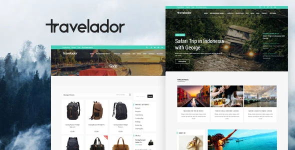 Travelador – Blog Tourism &amp; WooCommerce Shop Theme