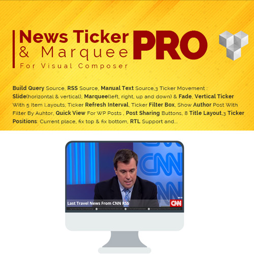 Pro News Ticker &amp; Marquee for Visual Composer