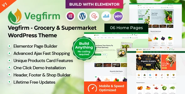 Vegfirm – Grocery &amp; Supermarket WordPress Theme