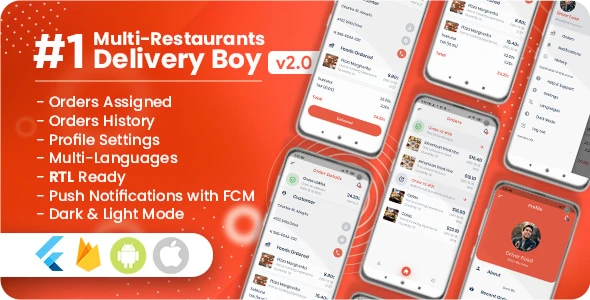 Delivery Driver for a Multi-Restaurant Flutter App