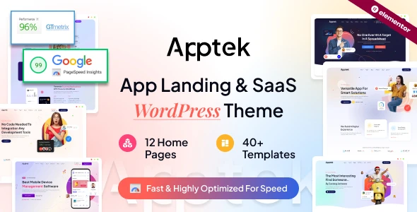 Apptek – App &amp; SaaS Theme