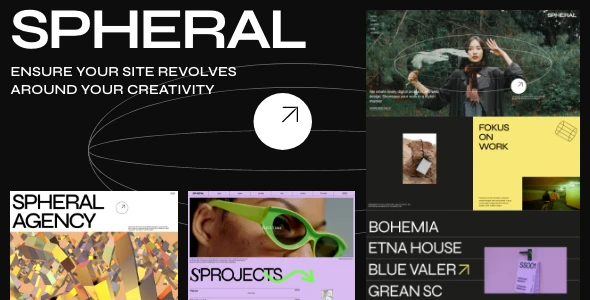 Spheral – Creative Agency &amp; Portfolio WordPress Theme