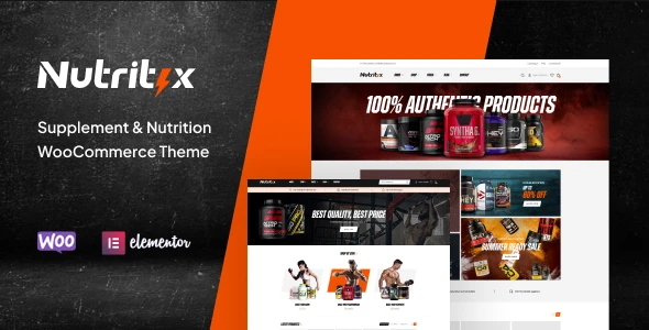 Nutritix – Supplement &amp; Nutrition WooCommerce Theme