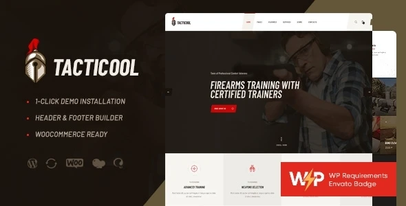 Tacticool | Shooting Range &amp; Gun Store WordPress Theme