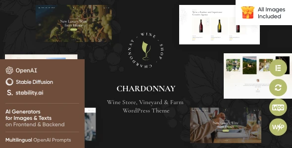Chardonnay – Wine Store &amp; Vineyard WordPress Theme