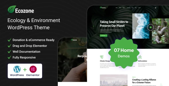 Ecozone – Ecology &amp; Environment WordPress Theme